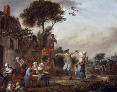 Fête de village - Francois Louis Joseph Watteau