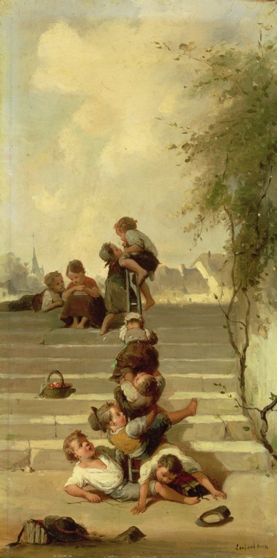 La Glissade - Francois Louis Lanfant de Metz
