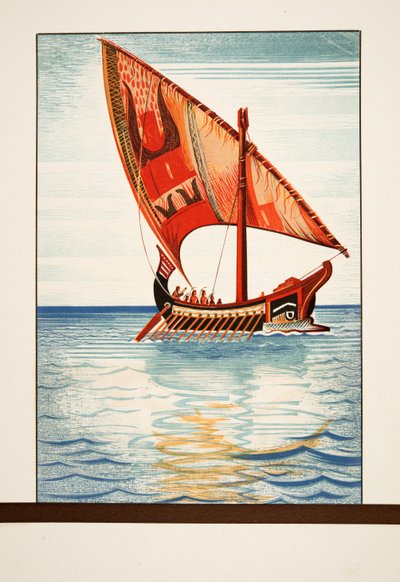 Argonautes, de Prométhée Enchaîné par Eschyle, pub. 1941 (pochoir) - Francois Louis Schmied