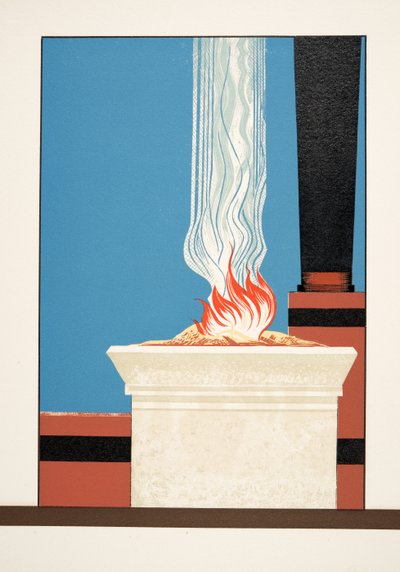 Torche enflammée de Prométhée Enchaîné par Eschyle, pub. 1941 - Francois Louis Schmied