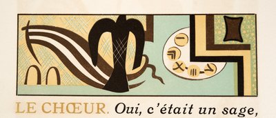 Illustration graphique de Prométhée Enchaîné par Eschyle, pub. 1941 - Francois Louis Schmied