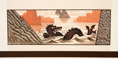 Illustration graphique de Prométhée Enchaîné par Eschyle, pub. 1941 - Francois Louis Schmied