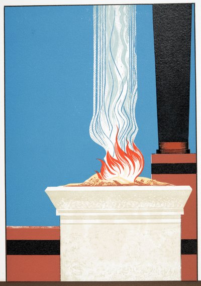 Illustration de Prométhée Enchaîné par Eschyle, pub. 1941 - Francois Louis Schmied