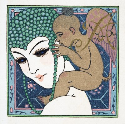 Lettre A, des Personnages de Comédie, pub. 1922 - Francois Louis Schmied