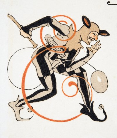 Lettre E des Personnages de Comédie, pub. 1922 - Francois Louis Schmied