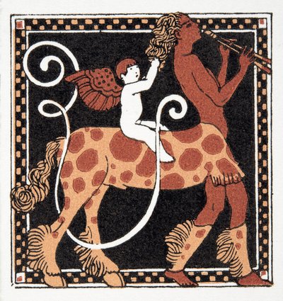 Lettre U, des Personnages de Comédie, pub. 1922 - Francois Louis Schmied