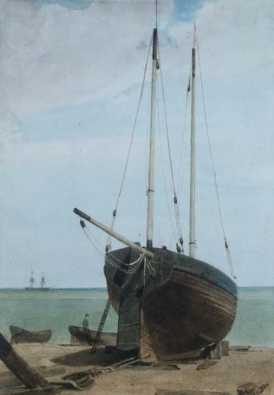 Deal : Lougre et bateaux - Francois Louis Thomas Francia