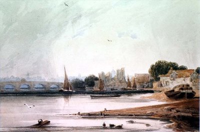 Palais de Lambeth et pont de Westminster - Francois Louis Thomas Francia
