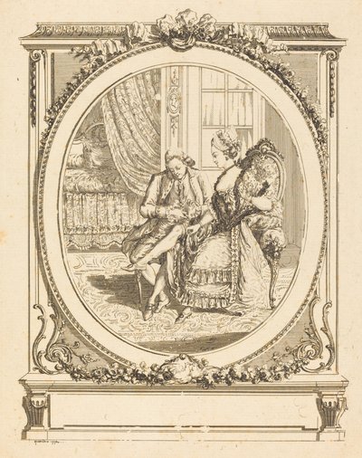 La jarretière - Francois Marie Isidore Queverdo