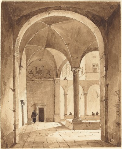 Un Cloître - Francois Marius Granet