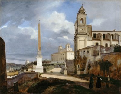 Santa Trinità dei Monti et Villa Médicis à Rome - Francois Marius Granet