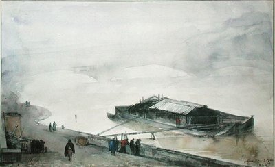 La Seine, 1843 - Francois Marius Granet
