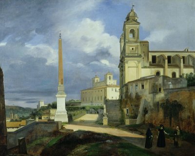 Trinité des Monts et la Villa Médicis, Rome - Francois Marius Granet