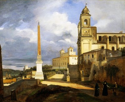 Trinité de la Mort et Villa Médicis à Rome - Francois Marius Granet