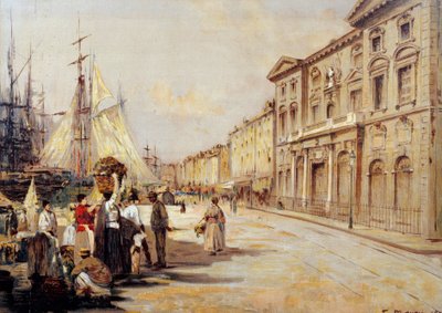 Vue du quai Saint-Jean à Marseille - Francois Maury