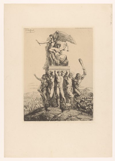 Représentation allégorique avec Justice et Vérité - Francois Nicolas Chifflart