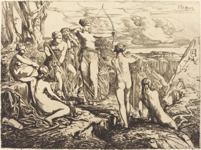 Diane et ses nymphes - Francois Nicolas Chifflart