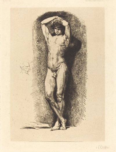 Académie masculine - Francois Nicolas Chifflart