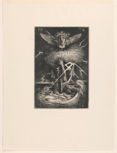 Page de titre pour "Douze eaux-fortes" - Francois Nicolas Chifflart