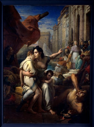 Mgr de Belsunce pendant la peste de Marseille - Baron François Pascal Simon Gérard
