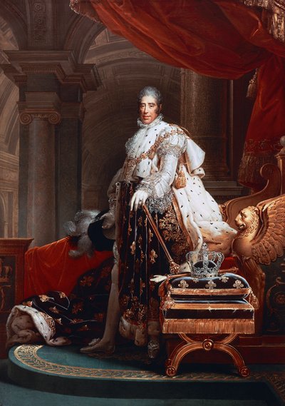 Portrait de Charles X en habits sacrés de Bourbon, Comte d