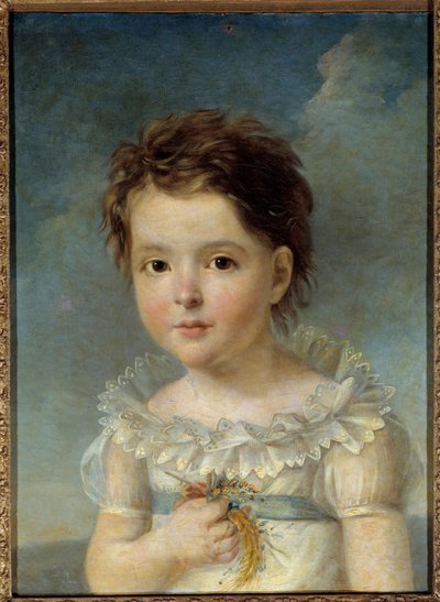 Portrait de la reine Hortense de Beauharnais enfant - Baron François Pascal Simon Gérard