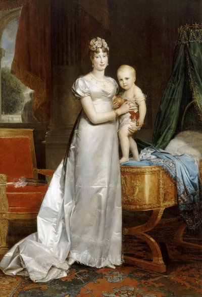 Impératrice Marie-Louise avec le roi de Rome - Francois Pascal Simon Gerard