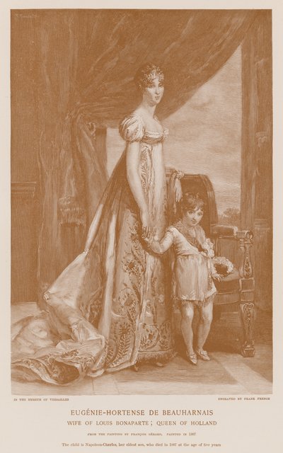 Eugène-Hortense de Beauharnais et Napoléon-Charles - Francois Pascal Simon Gerard