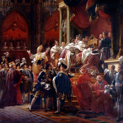 Le couronnement du roi Charles X, 29 mai 1825 à la cathédrale de Reims (détail) - Francois Pascal Simon Gerard