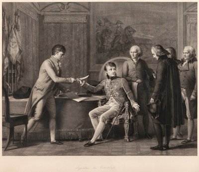 La signature du Concordat entre la France et le Saint-Siège le 15 juillet 1801 - Francois Pascal Simon Gerard