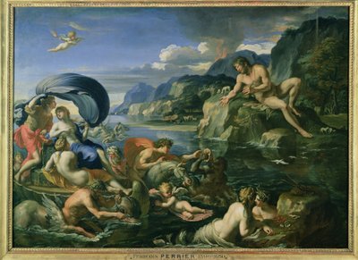 Acis et Galatée se cachant du géant Polyphème - Francois Perrier