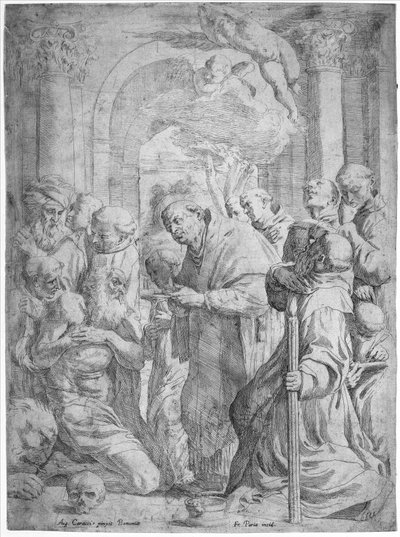 La Dernière Communion de Saint Jérôme - Francois Perrier