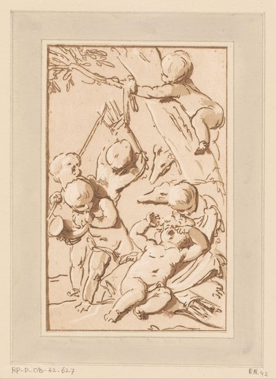 Amours au repos après la chasse - Francois Philippe Charpentier