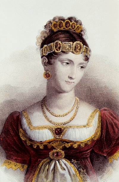 Portrait de Pauline Bonaparte - Francois Seraphin (after) Delpech