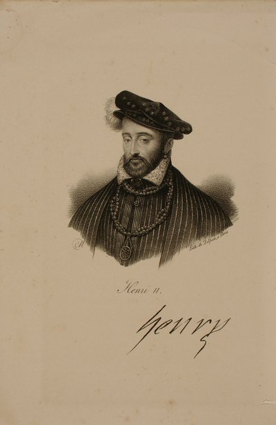 Portrait de Henri II (1519-59) Roi de France - Francois Seraphin Delpech