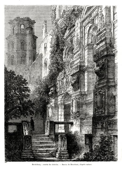 Château de Heidelberg, Allemagne, 1886 - Francois Stroobant