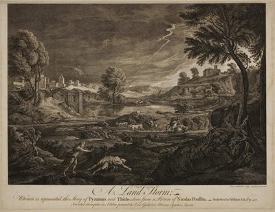 Une tempête terrestre. Pyrame et Thisbé - Francois Vivares