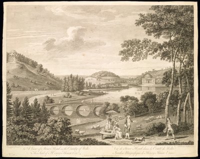 Vue de Stour Head dans le Wiltshire - Francois Vivares