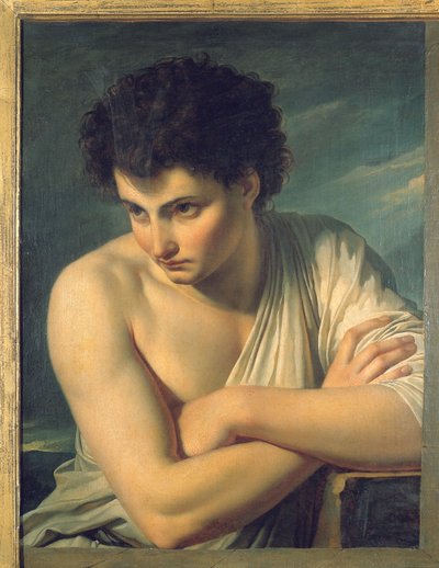 Un jeune homme habillé en berger arcadien - Francois Xavier Fabre