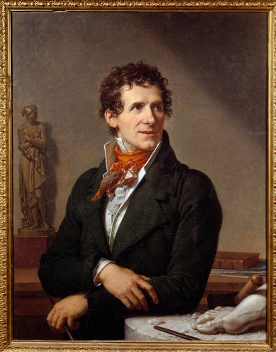 Portrait du sculpteur Antonio Canova (1757-1822). Peinture de Xavier Fabre (1766-1837) 1812 Montpellier, musée Fabre - Francois Xavier Fabre