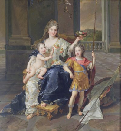 Duchesse de la Ferte avec le duc de Bretagne et le duc d
