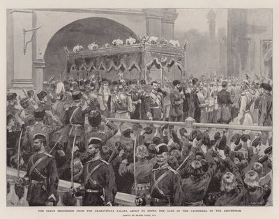 La procession du tsar depuis le Granovitaya Palata sur le point d