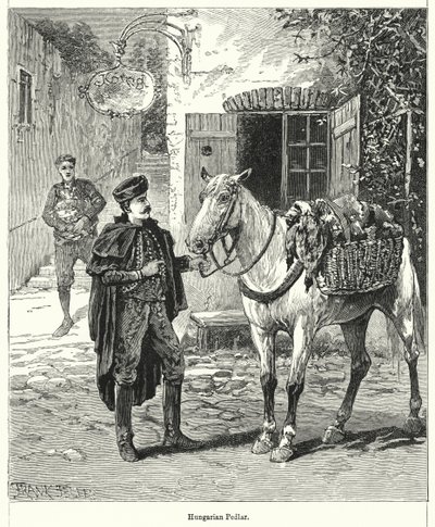 Colporteur hongrois (gravure) - Frank (after) Feller