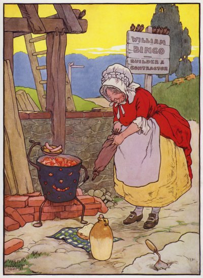Illustration pour La vieille dame Trot et son cochon - Frank Adams