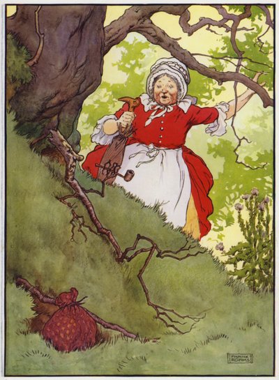 Illustration pour Old Dame Trot et son cochon - Frank Adams