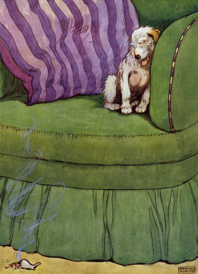 Illustration pour La vieille mère Hubbard - Frank Adams