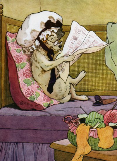 Illustration pour Old Mother Hubbard - Frank Adams