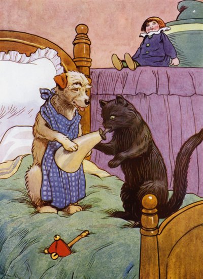 Illustration pour La Mère Hubbard - Frank Adams