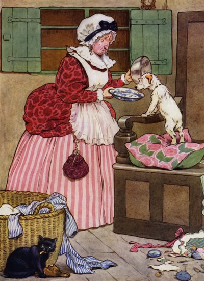 Illustration pour La Mère Hubbard - Frank Adams