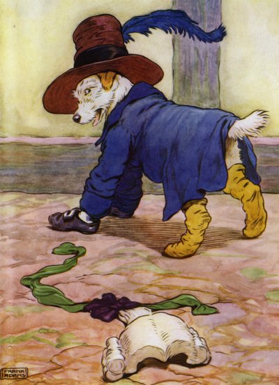 Illustration pour Vieille Mère Hubbard - Frank Adams